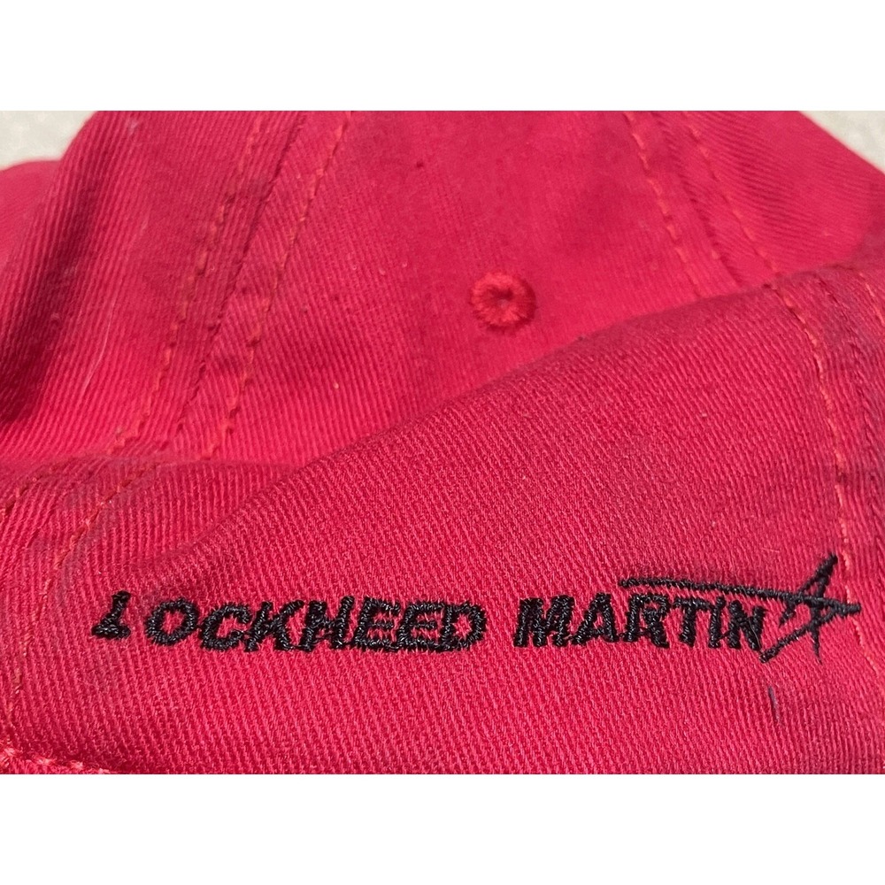 Lokheed Martin F22 Red Basebal Hat Cap Adjustable - Picture 3 of 5